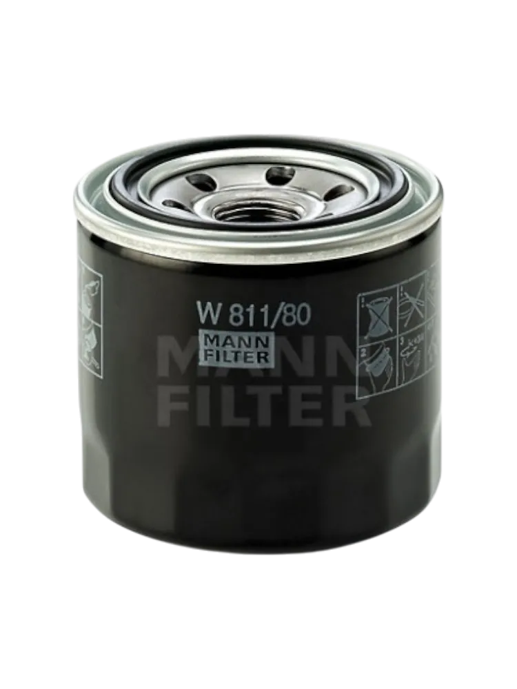 MANN-FILTER масляный фильтр W811/80 - фото 2