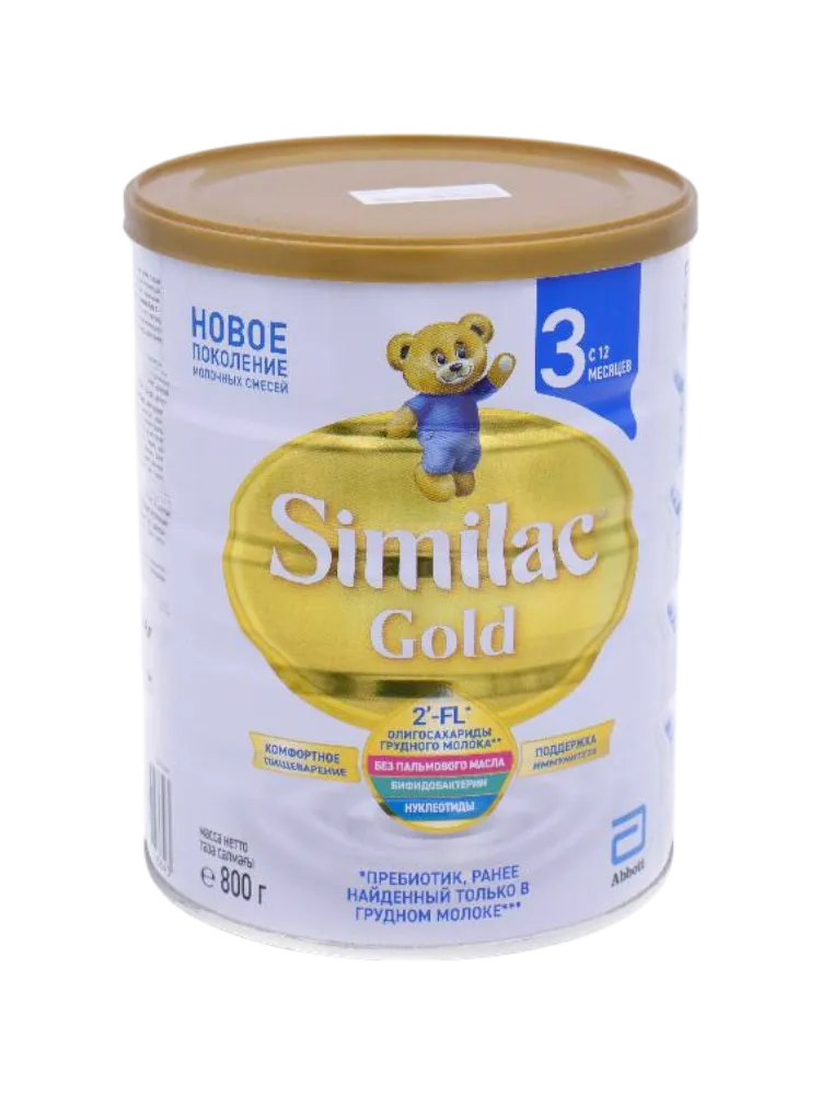 МОЛ СМЕСЬ SIMILAC ГОЛД 3 800Г С 12 МЕС