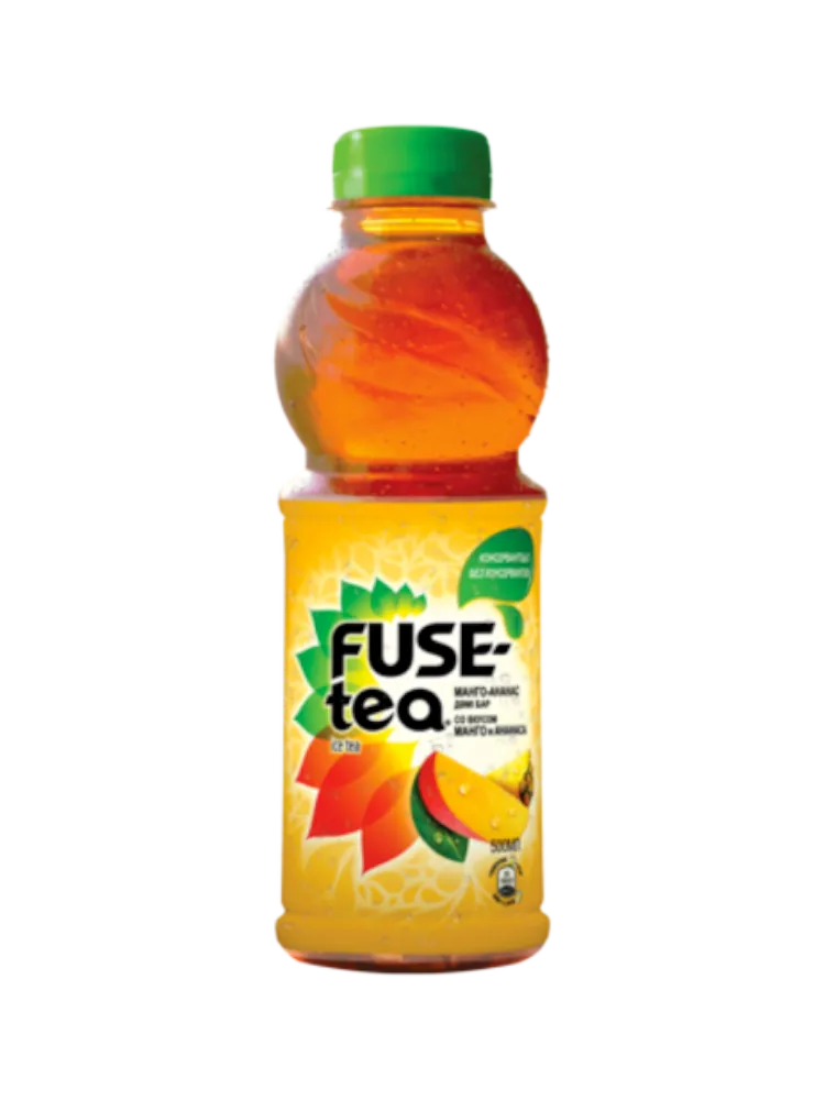 ЧАЙ ХОЛ FUSE TEA 0.5Л СО ВКУСОМ МАНГО И АНАНАСА ПЛ/Б 