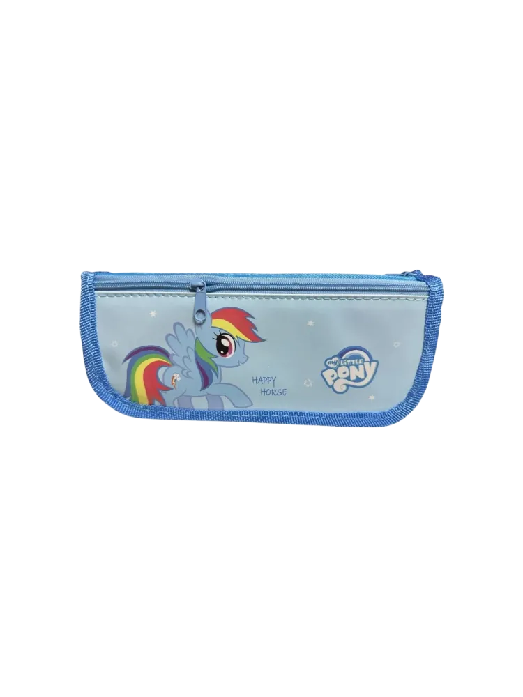 Пенал MY LITTLE PONI, застежка молния, голубой