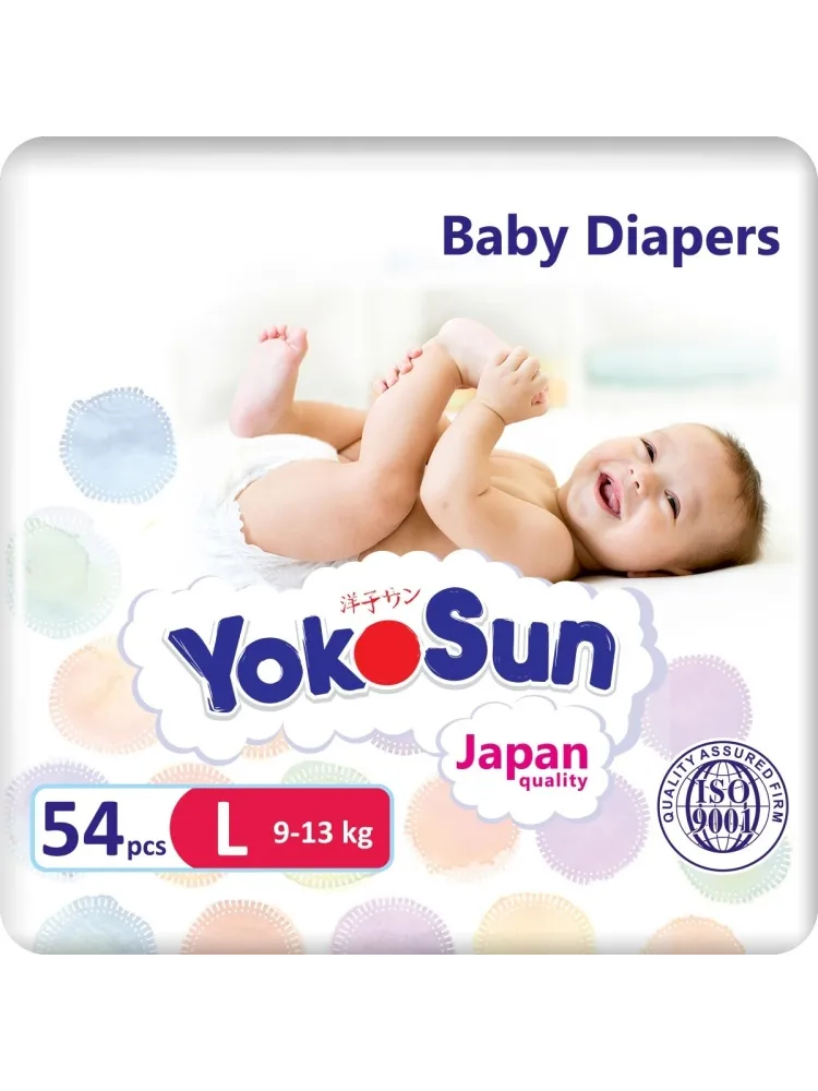 Подгузники Yokosun Comfort+ L, 54 шт