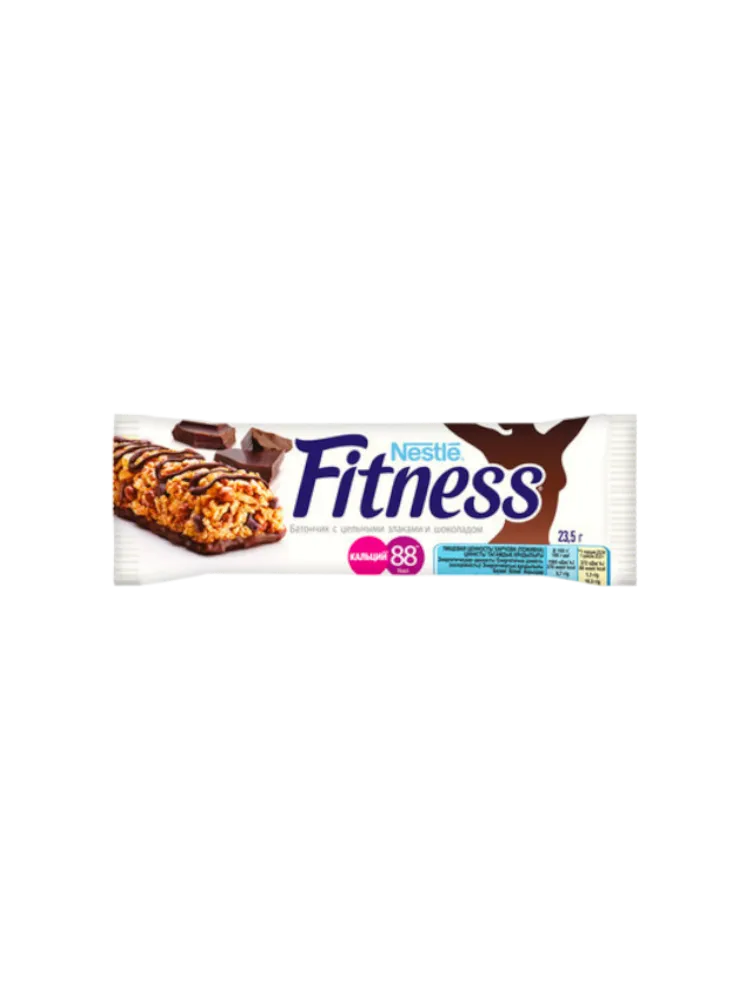 БАТОНЧИК NESTLE 23.5Г FITNESS С ЦЕЛЬНЫМИ ЗЛАКАМИ И ШОКОЛАДОМ