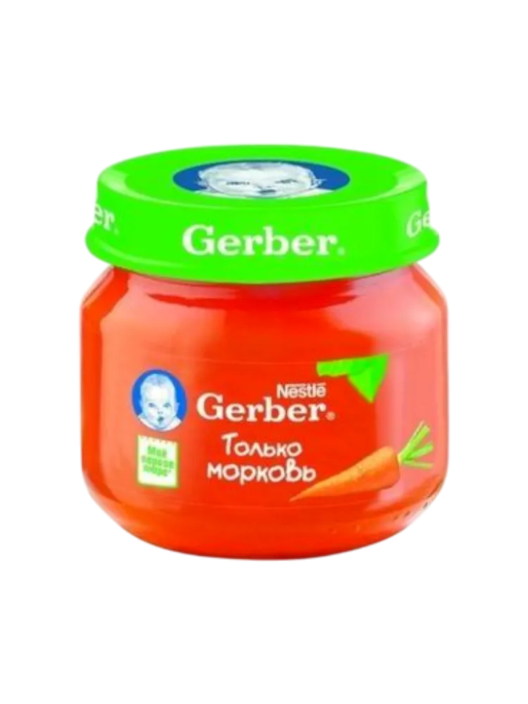 ПЮРЕ ГЕРБЕР 80Г С МОРКОВЬЮ 