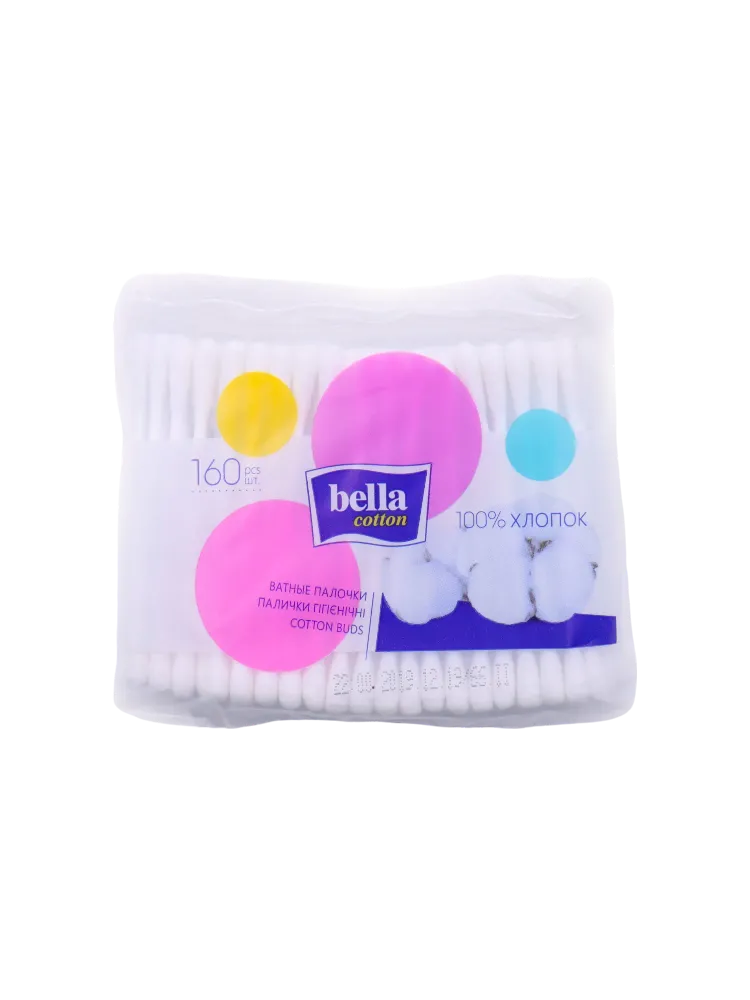 ВАТНЫЕ ПАЛОЧКИ BELLA 160ШТ М/У