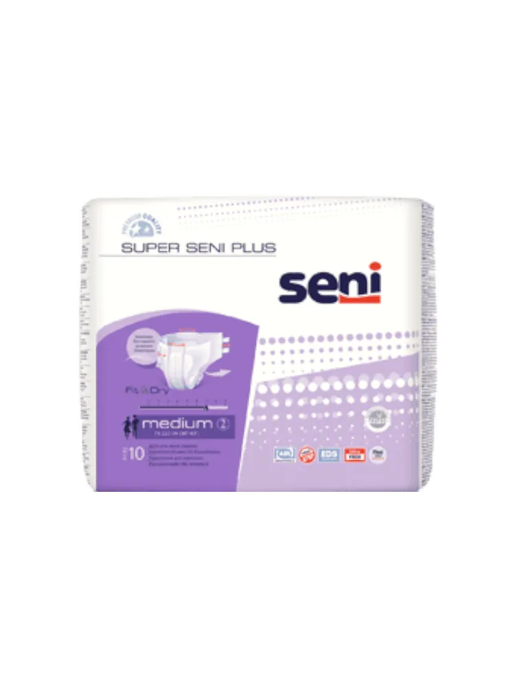 ПОДГУЗНИК SENI Д/ВЗРОСЛЫХ SUPER PLUS MEDIUM 10ШТ - фото 1
