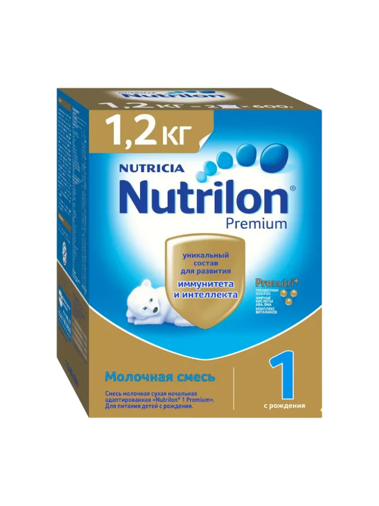 МОЛ СМЕСЬ NUTRILON 1 PREMIUM 1200Г С РОЖ