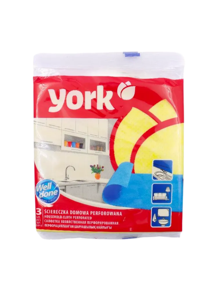 САЛФЕТКИ YORK ПЕРФОРИРОВАННАЯ 3ШТ 