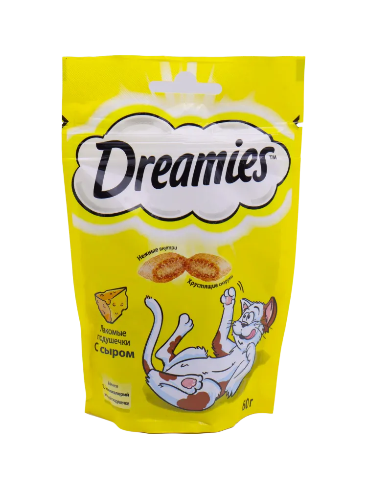 ЛАКОМСТВО Д/КОШЕК DREAMIES 60Г СЫР