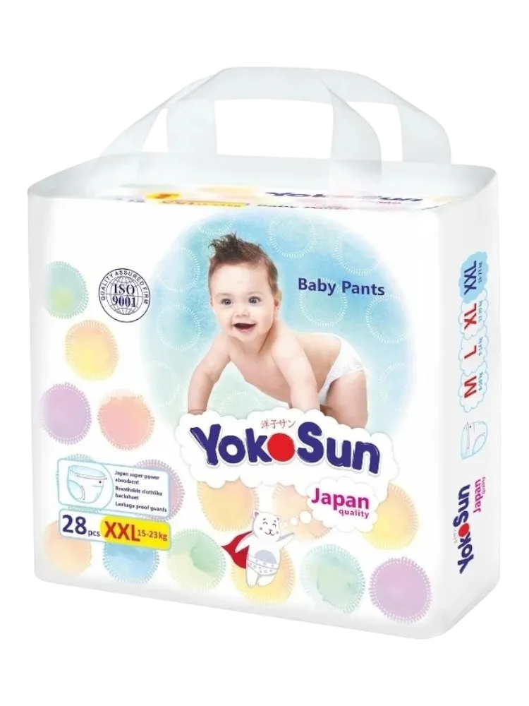 Подгузники-трусики Yokosun Comfort+ XXL, 28 шт