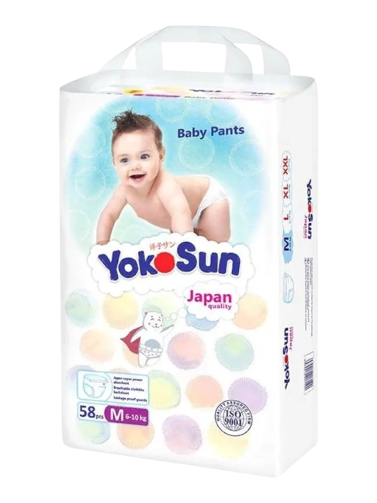 Подгузники-трусики Yokosun Comfort+ M, 58 шт