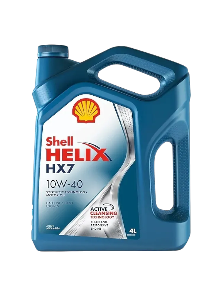 Моторное масло Полусинтетическое SHELL HELIX HX7 10W-40 4 л - фото 2