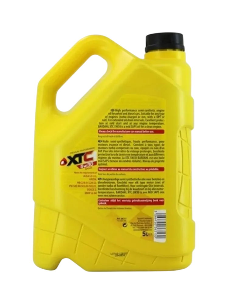 Моторное масло Синтетическое Bardahl XTC 5W-30 5 л - фото 2