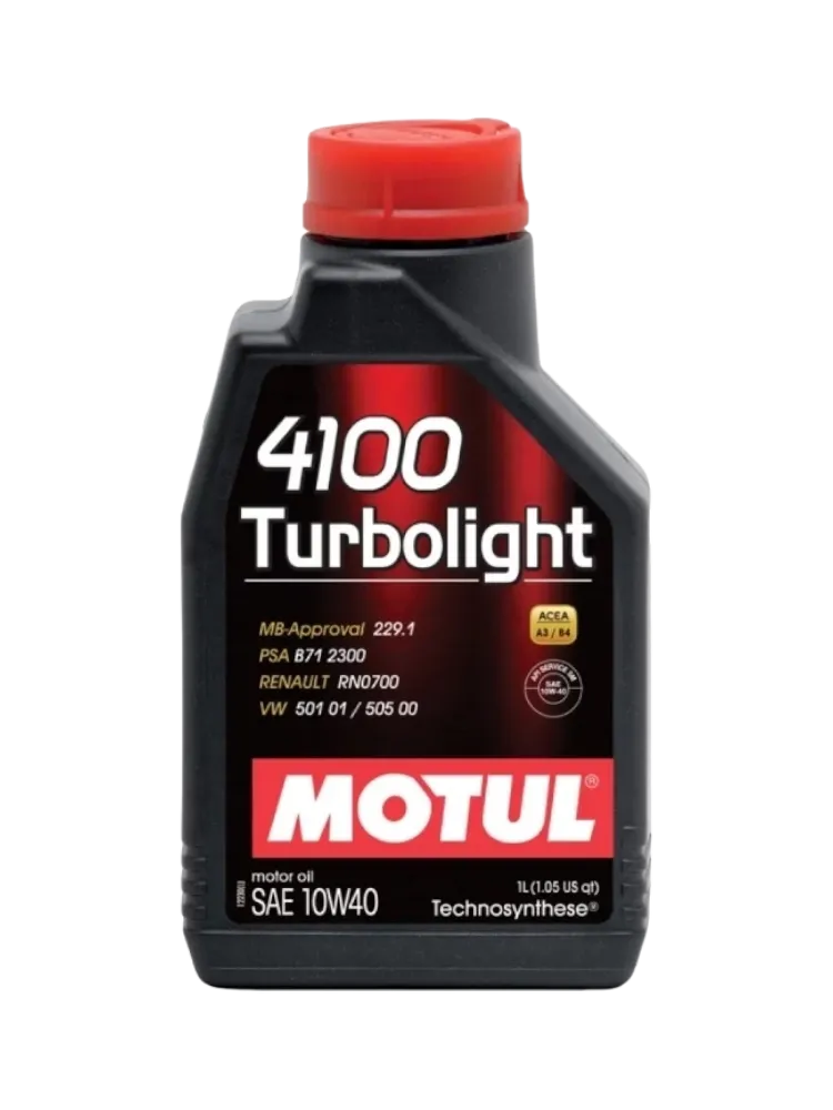 Моторное масло Полусинтетическое Motul 4100 Turbolight 10W-40 1 л