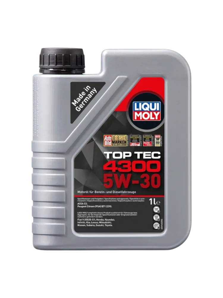 Моторное масло Синтетическое LIQUI MOLY TOP TEC 4300 5W-30 1 л