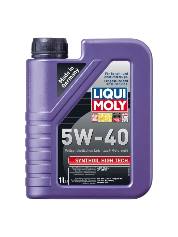 Моторное масло Синтетическое LIQUI MOLY SYNTHOIL HIGH TECH 5W-40 1 л