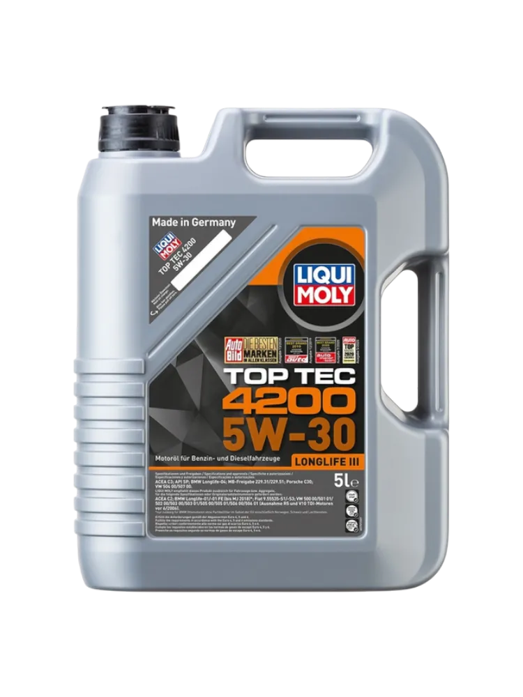 Моторное масло Синтетическое LIQUI MOLY TOP TEC 4200 5W-30 5 л