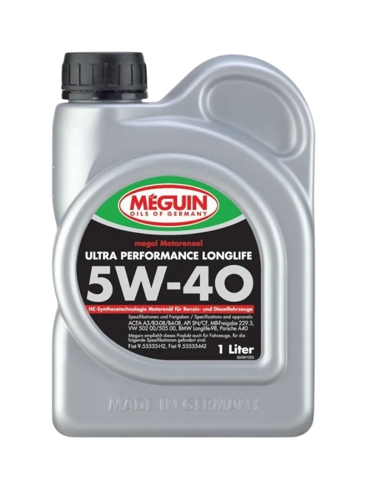 Моторное масло Синтетическое MEGUIN Motorenoel Ultra Performance Longlife 5W-40 1 л