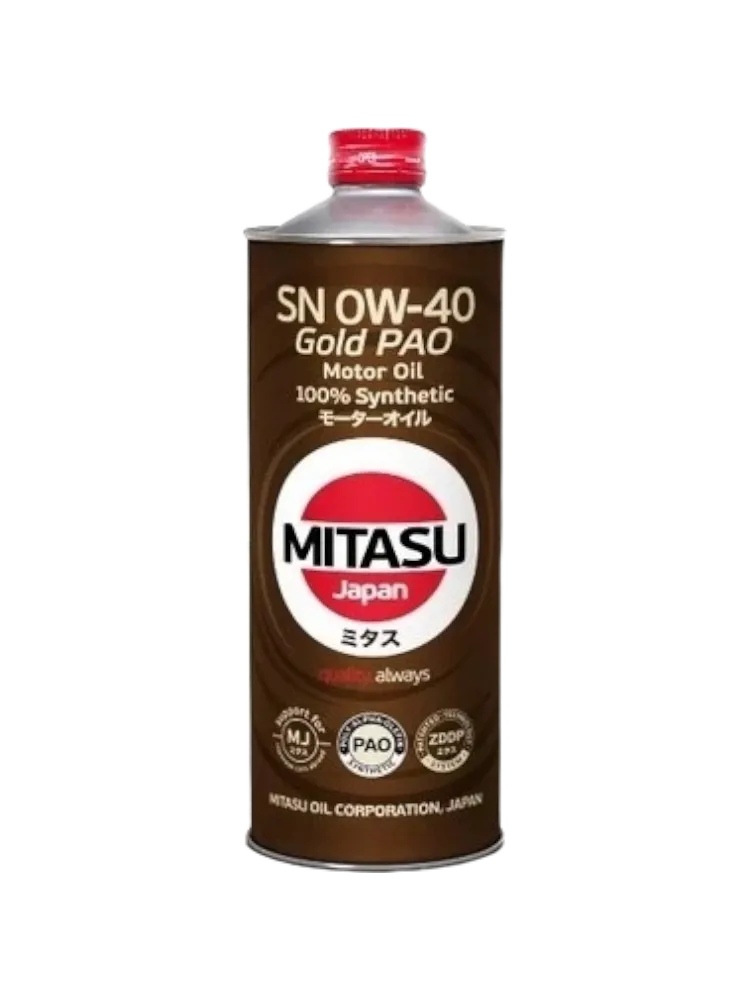 Моторное масло Синтетическое MITASU MJ-104 0W-40 1 л
