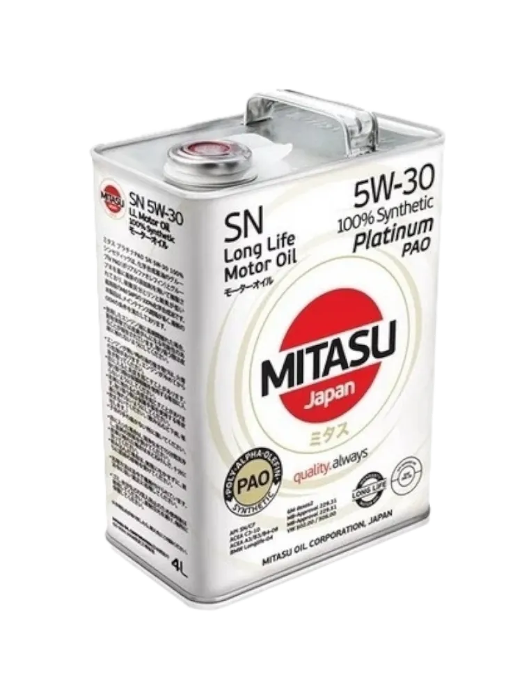 Моторное масло Синтетическое MITASU MJ-111 5W-30 4 л