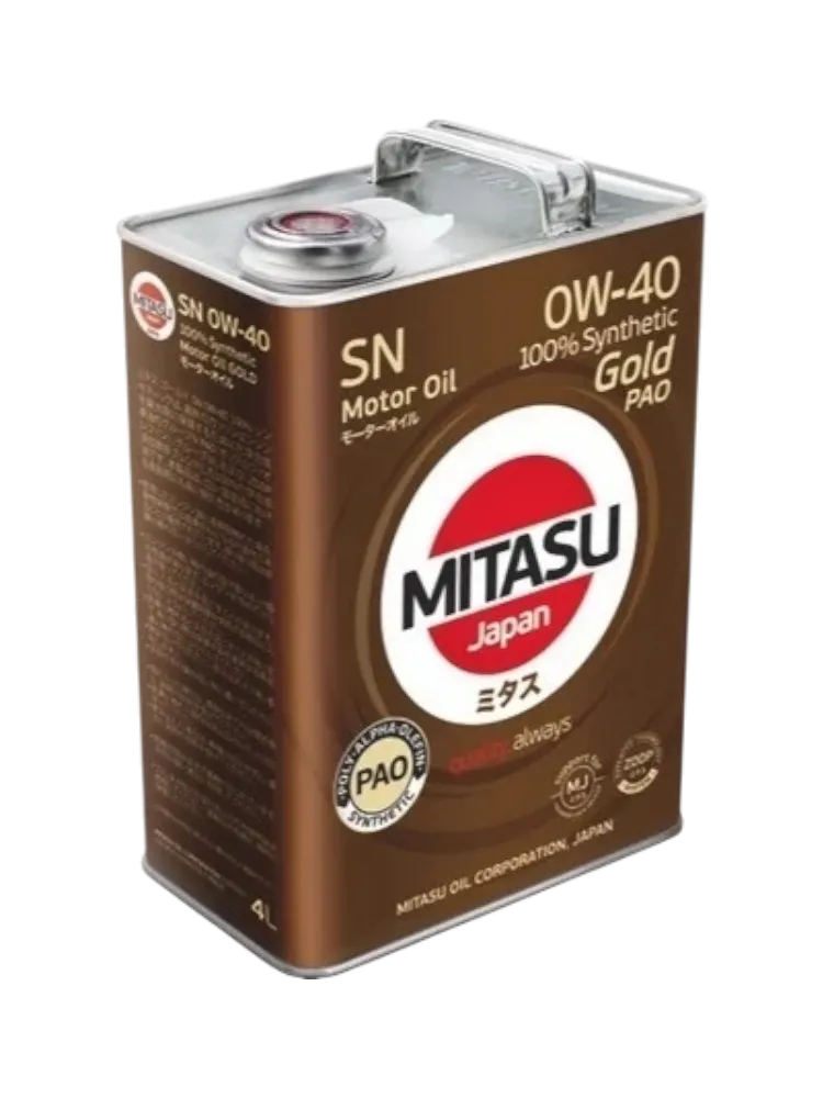 Моторное масло Синтетическое MITASU MJ-104 0W-40 4 л