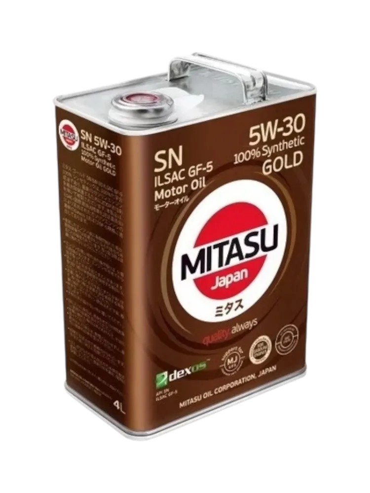 Моторное масло Синтетическое MITASU MJ-101 Gold 5W-30 4 л