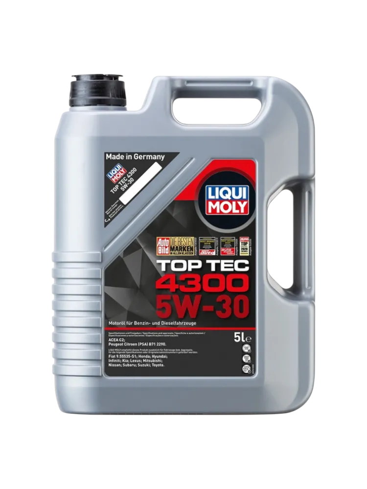 Моторное масло Синтетическое LIQUI MOLY TOP TEC 4300 5W-30 5 л