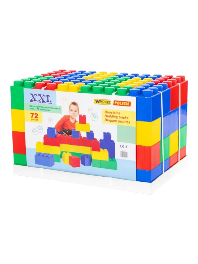 Конструктор Полесье Строительный XXL, деталей 72 шт