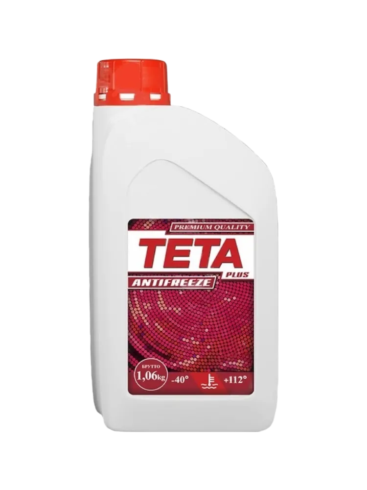 Антифриз Teta Plus красный (розовый) G-11, G-12, G-12+, G-12++ 1 л