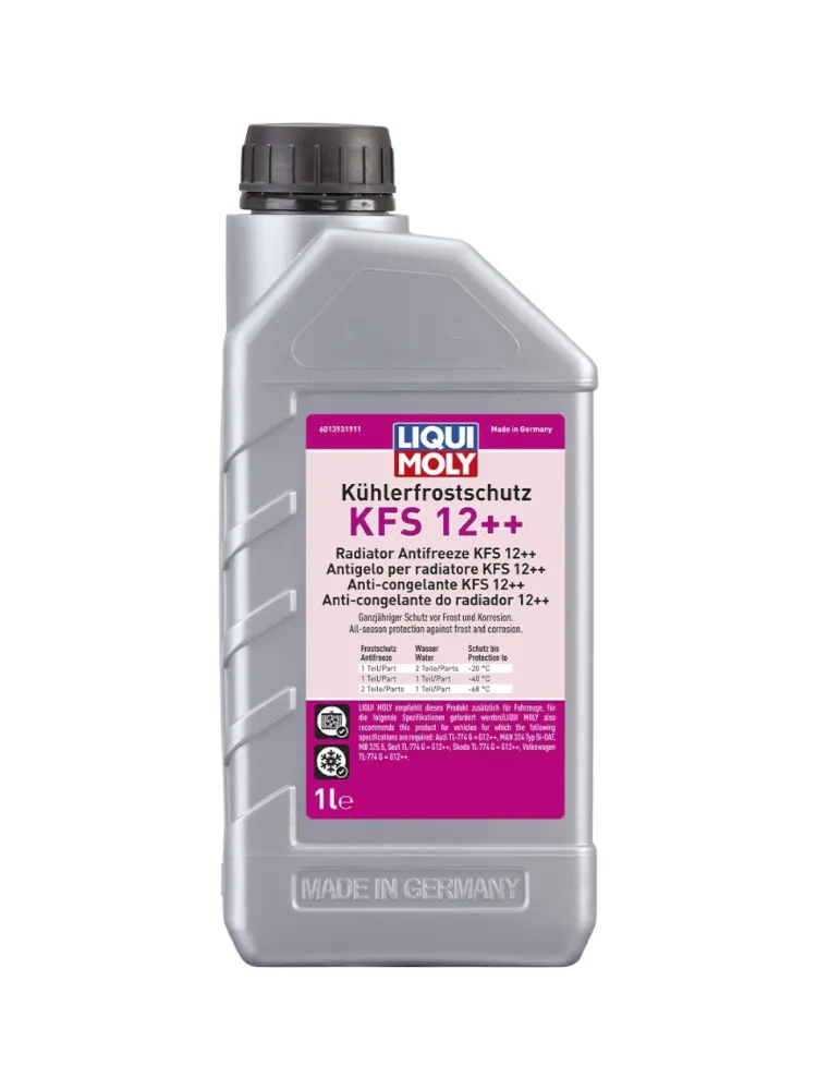 Антифриз LIQUI MOLY KFS 12++ красный (розовый) G-12++ 1 л