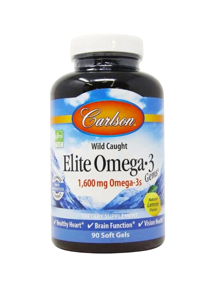 Carlson Labs Elite Omega 3 Gems 1600 мг капсулы 90 шт