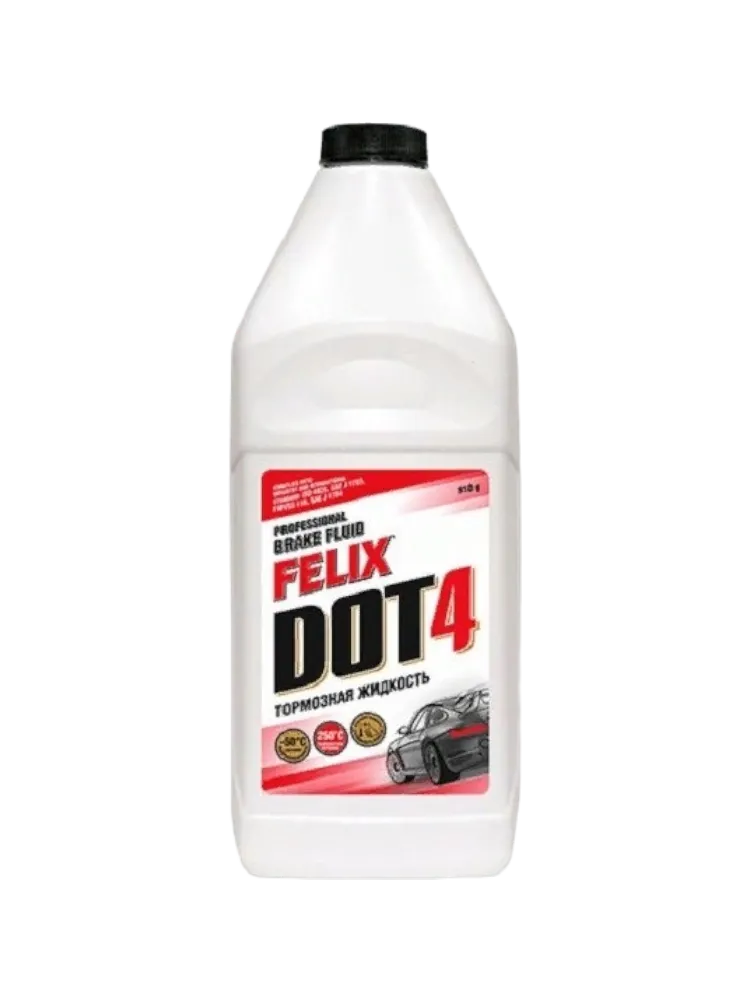 Тормозная жидкость гликолевая Felix DOT 4 0.5 л