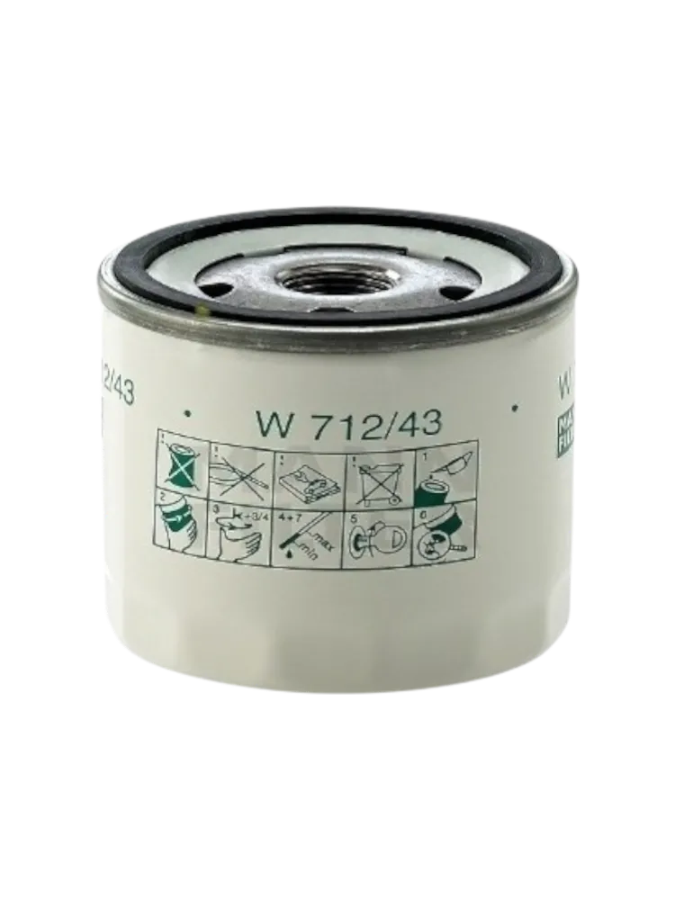 MANN-FILTER масляный фильтр W712/43