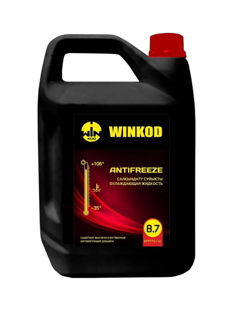 Антифриз Winkod Red красный (розовый) G-12 8.7 кг