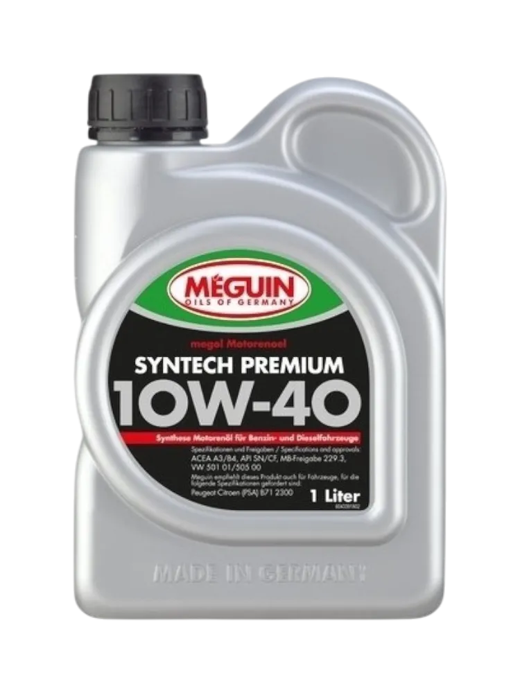 Моторное масло Синтетическое MEGUIN Syntech 10W-40 1 л