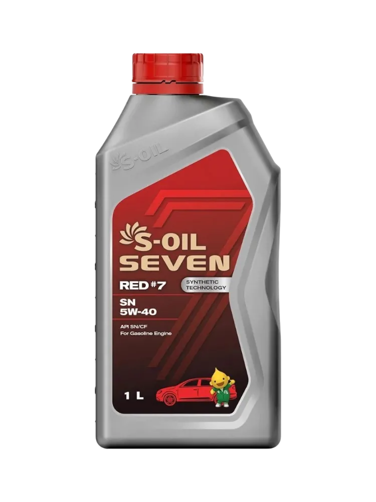 Моторное масло Синтетическое S-OIL Red #7 5W-40 1 л
