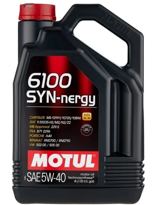 Моторное масло Полусинтетическое Motul 6100 SYN-nergy 5W-40 4 л