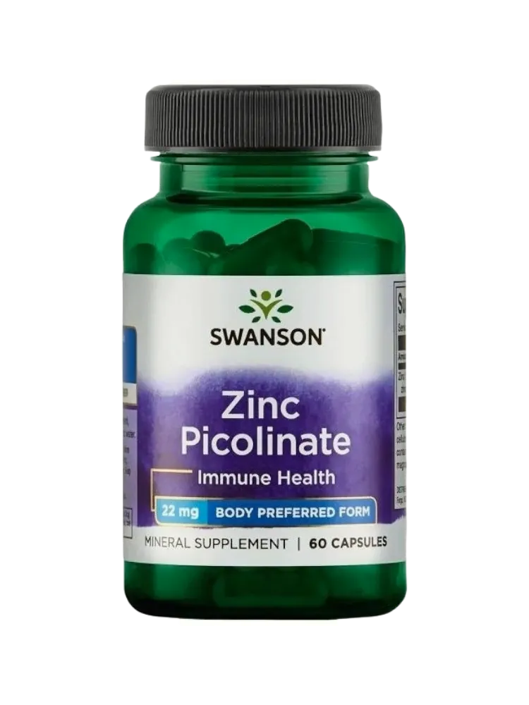 Swanson Zinc Picolinate 22 мг капсулы 60 шт