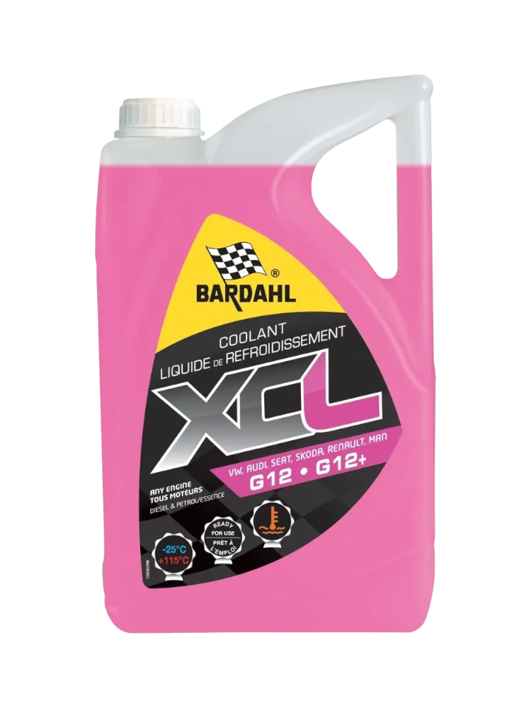 Антифриз Bardahl XCL красный (розовый) G-12, G-12+, G-12++ 5 л