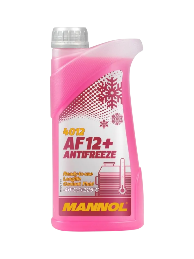 Антифриз Mannol 4012 AG12 красный (розовый) G-12+ 1 л