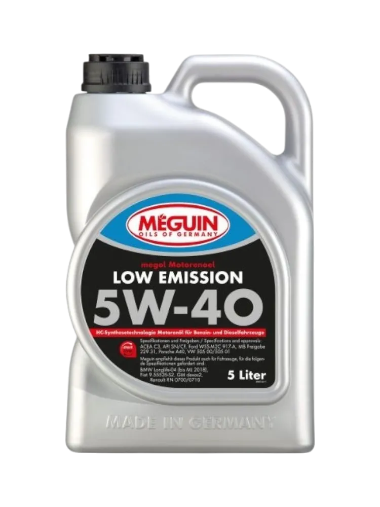 Моторное масло Синтетическое MEGUIN Low 5W-40 5 л