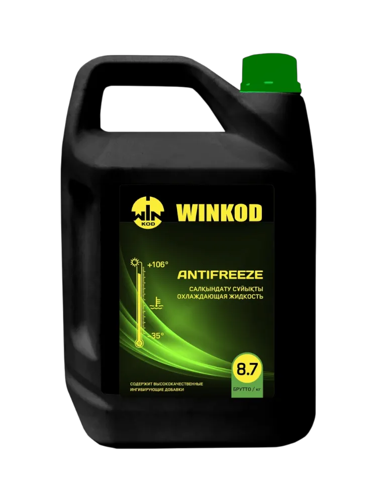 Антифриз Winkod Green зеленый G-11 8 л