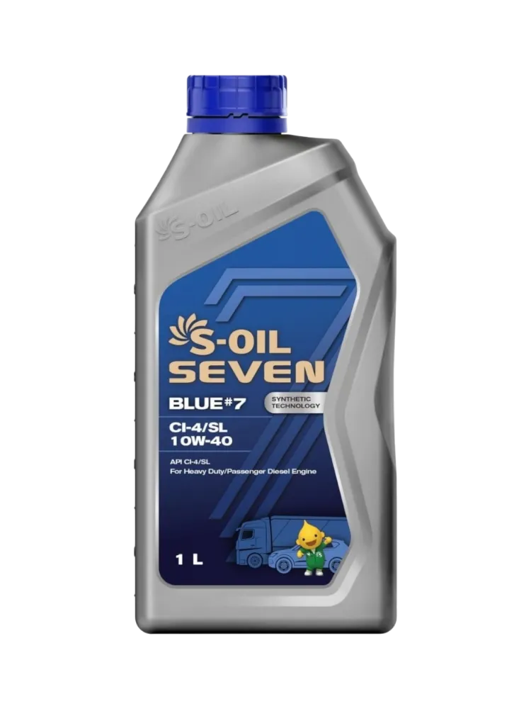 Моторное масло Синтетическое S-OIL BLUE 7 CI-4/SL 10W-40 1 л