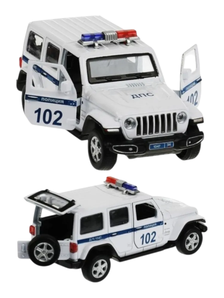 Технопарк JEEP WRANGLER SAHARA ПОЛИЦИЯ SAHARA5D-12POL-WH,