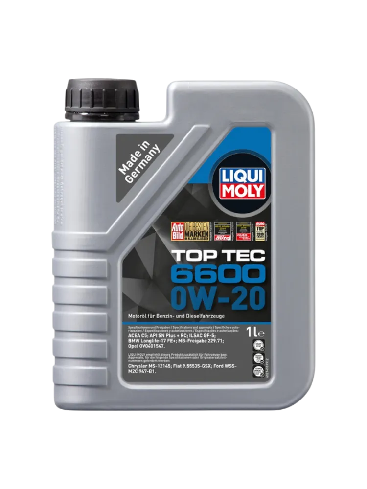 Моторное масло Синтетическое LIQUI MOLY TOP TEC 6600 0W-20 1 л