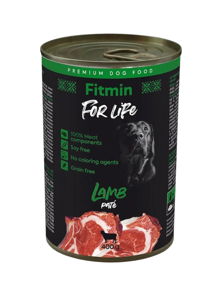 Корм Fitmin For Life Баранина консервированная средние породы 400 г 1 шт