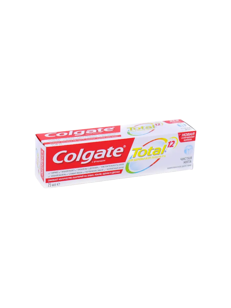 ЗУБ ПАСТА COLGATE TOTAL 12 75МЛ ЧИСТАЯ МЯТА