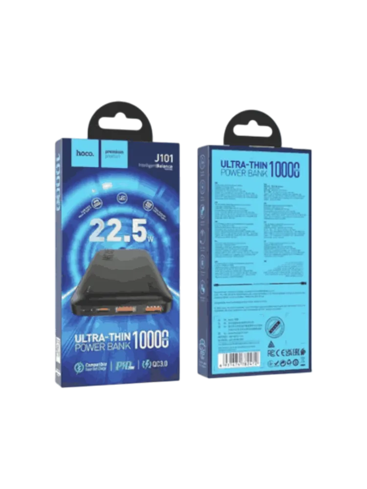 Паурбанк Hoco Power Bank J101 Astute 22.5W 10000mAh Black 6931474782472 + набор аксессу