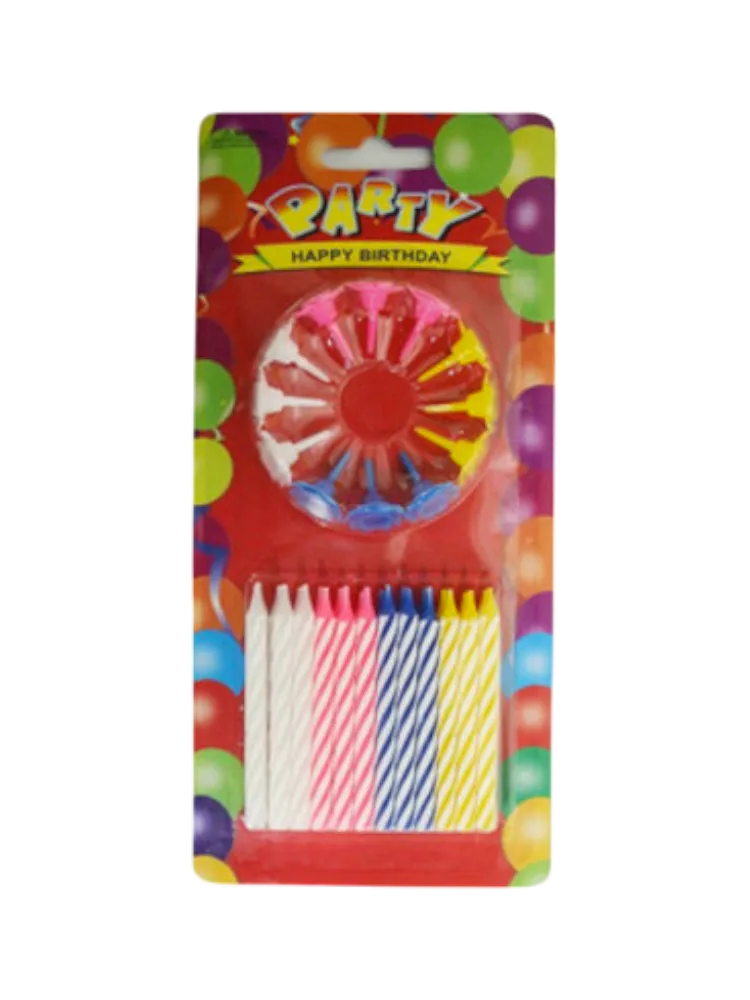 СВЕЧИ Д/ТОРТА PARTY HAPPY BIRTHDAY 24ШТ