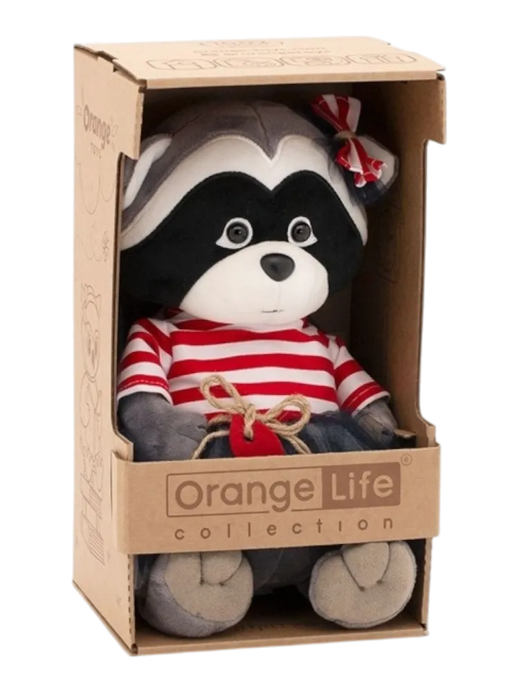 Мягкая игрушка Orange Toys Енотик Дэйзи. Рыбка, высота 20, - фото 3