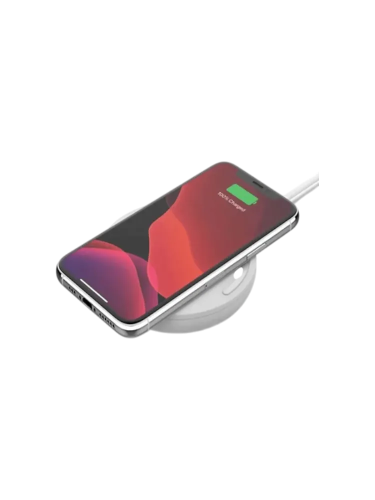 Беспроводные зарядные устройства Belkin 10Вт,с адаптером, белая (WIA001vfWH)